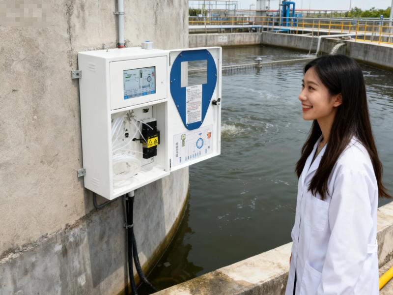 污水處理廠水質在線監(jiān)測設備工作中